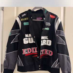 Edikted Black Jacket with Pink and Blue Tag